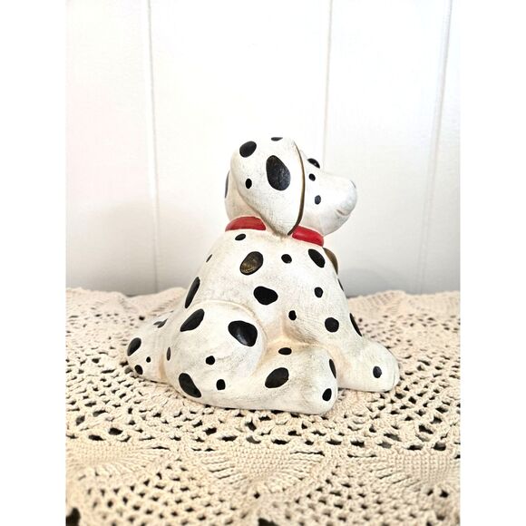 Thun Ceramic Dalmatian Dog Figurine With Red Collar and Gold Heart Circa 1960s - Picture 4 of 7